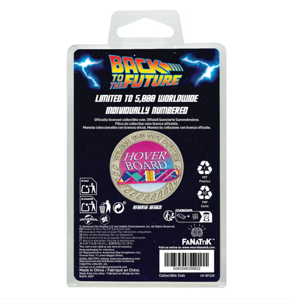 Back to the Future Limited Edition Hoverboard Coin