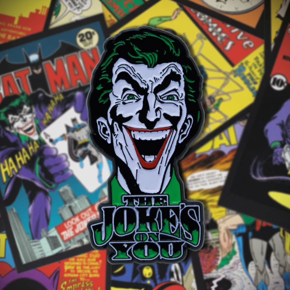 DC Comics : Joker " The Jokes On You " Limited Edition Pin Badge