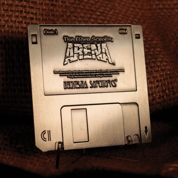 The Elder Scrolls Arena : Limited Edition Metal Collectible Floppy Disk Replica