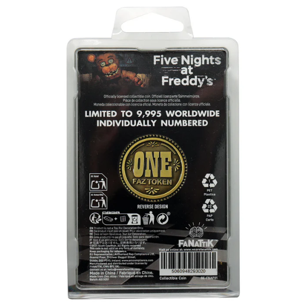 Five Nights at Freddy's One Faz Token Coin