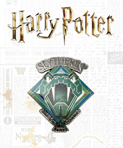 Harry Potter : Limited Edition Collectible Slytherin House Pin Badge