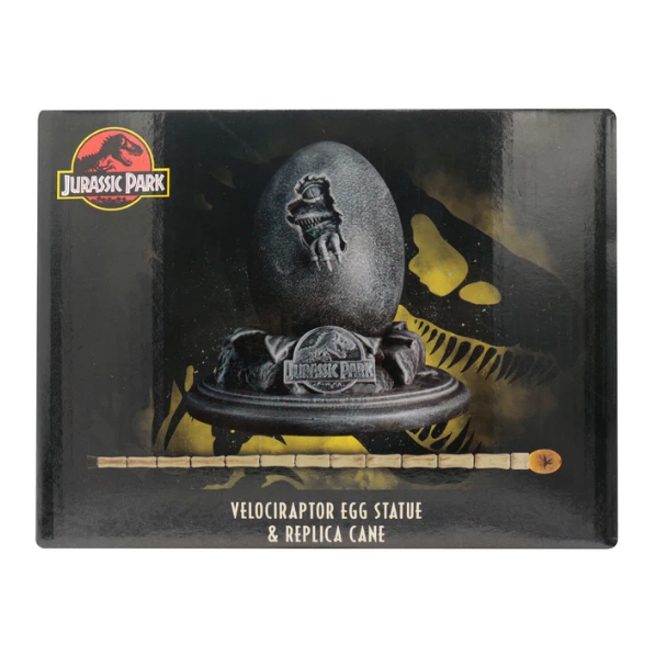 Jurassic Park : Velociraptor Egg Statue & Cane Limited Edition Replica Set