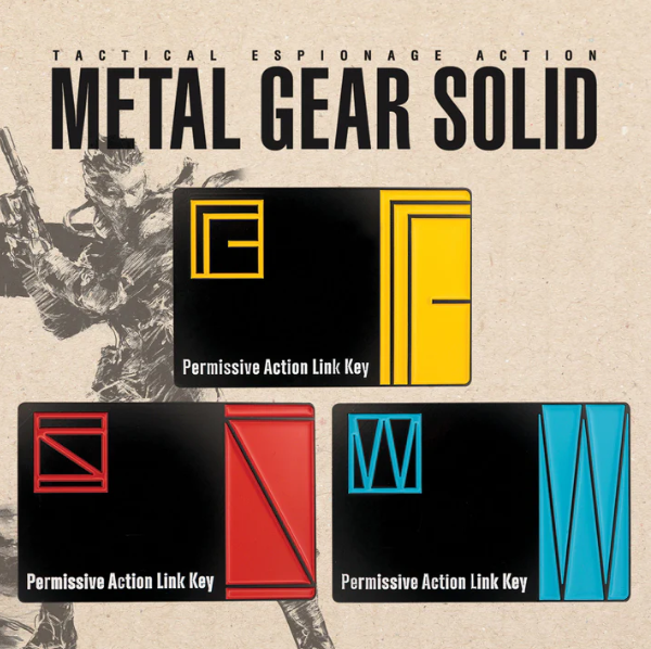 Metal Gear Solid : Set Of 3 Metal Keycards Limited Edition Collectible Boxset
