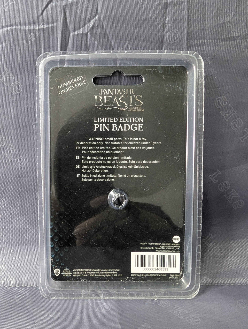 Fantastic Beasts : Limited Edition Collectible Bowtruckle Pin Badge