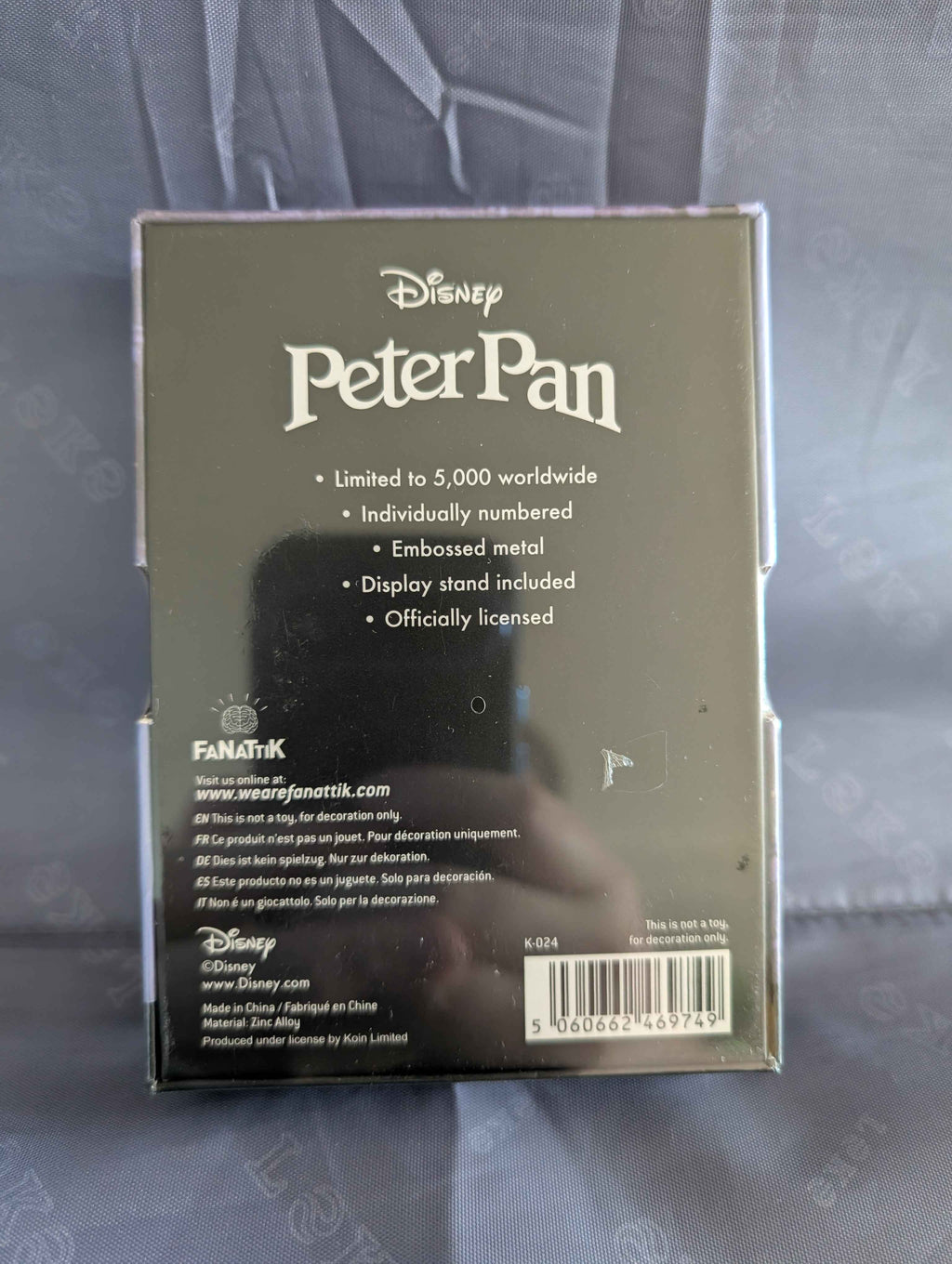 Disney : Limited Edition Collectible Peter Pan Ingot