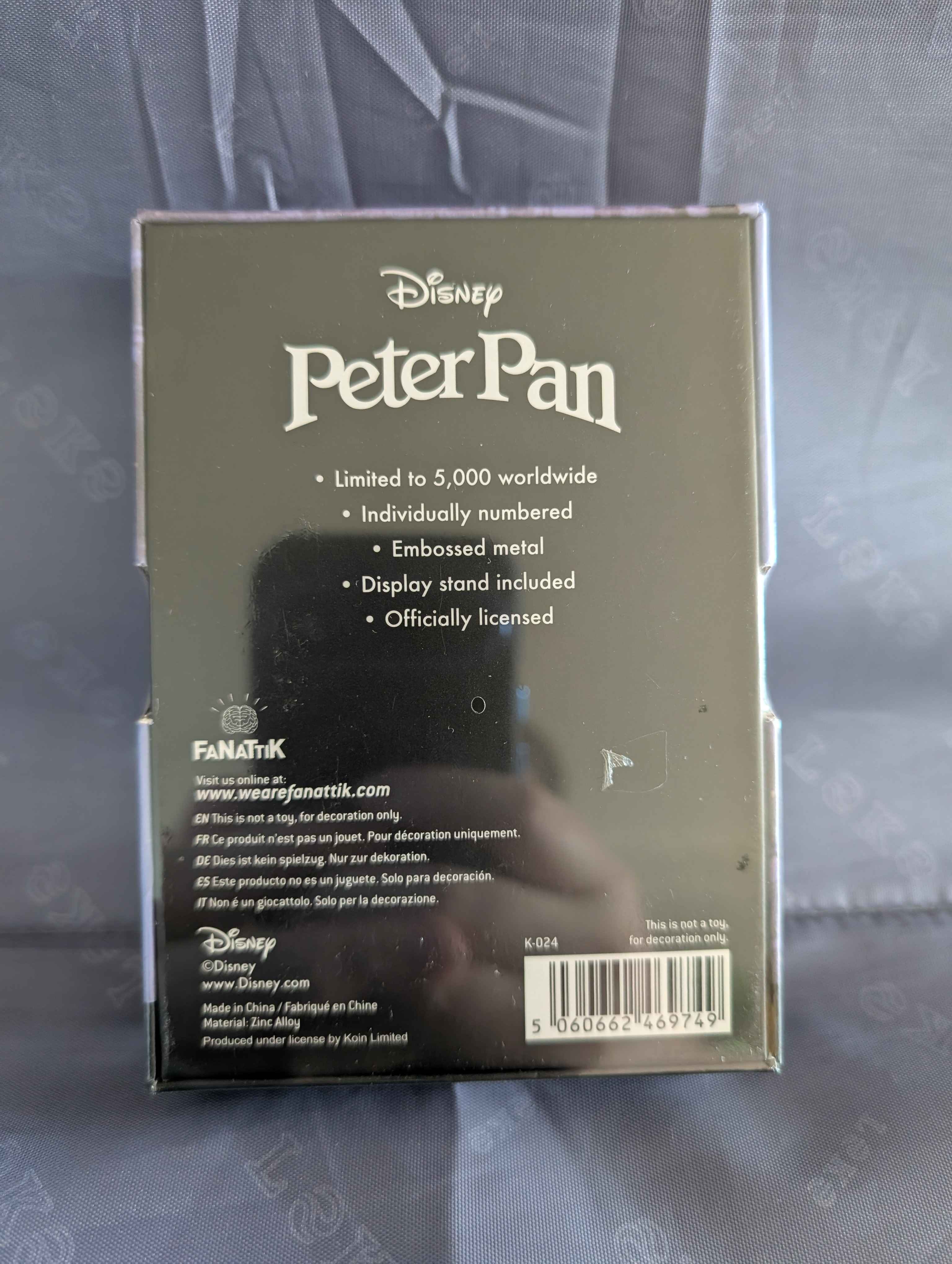 Disney : Limited Edition Collectible Peter Pan Ingot