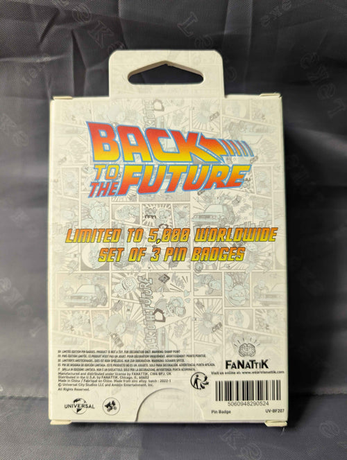 Back to the Future : Limited Edition Japanese Style Triple Pin Badge Set
