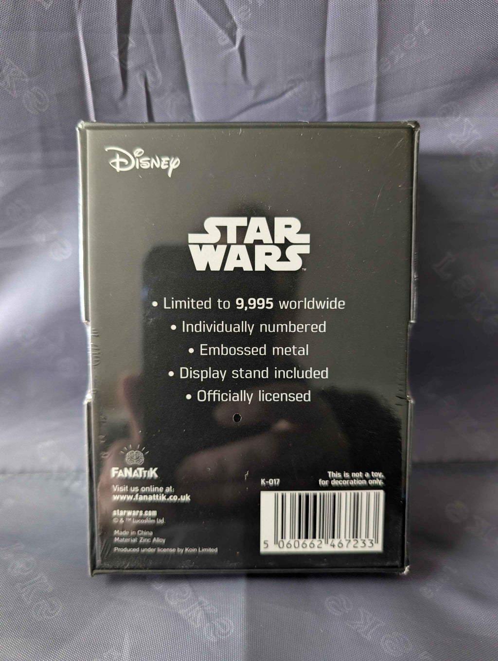 Star Wars : Limited Edition Collectible Jabba the Hut Metal Ingot Collectible