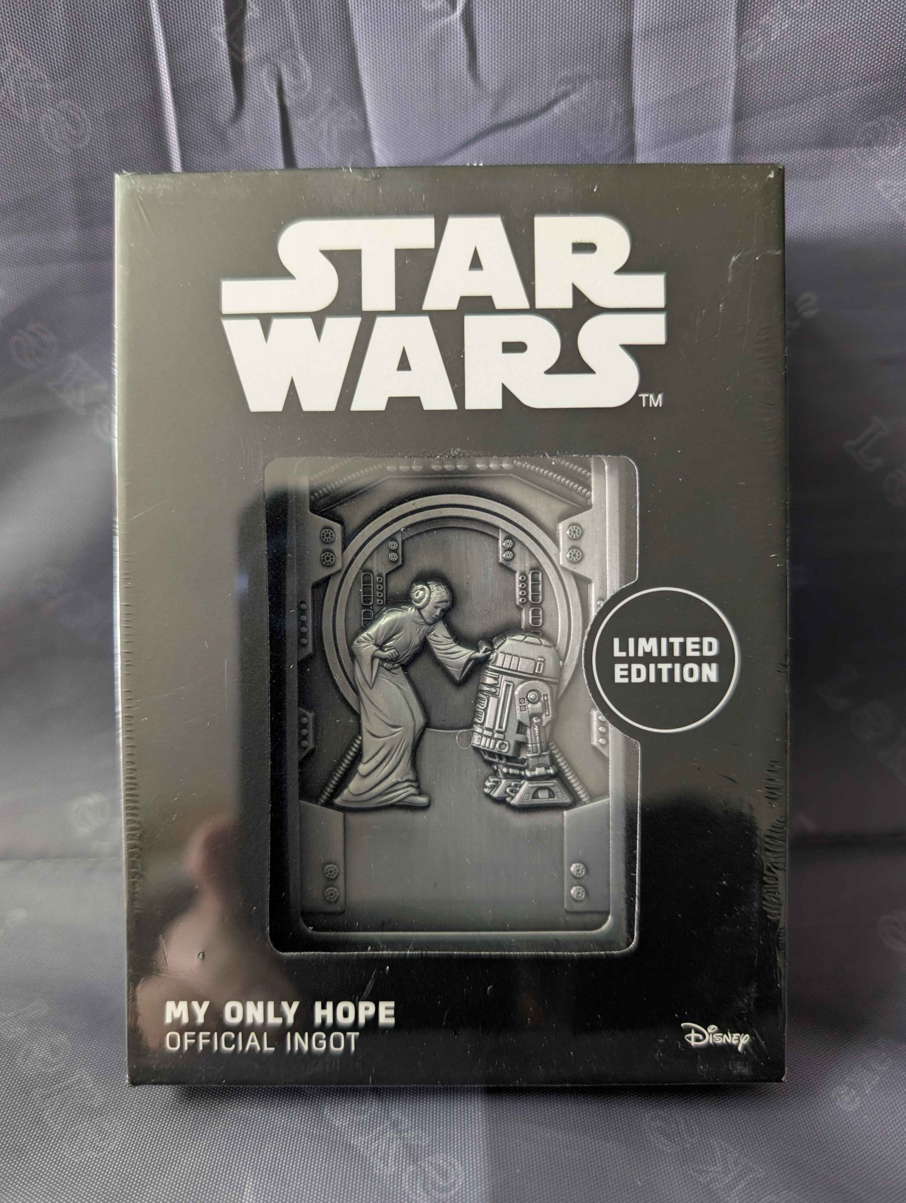 Star Wars : Limited Edition " My Only Hope " Metal Ingot Collectible
