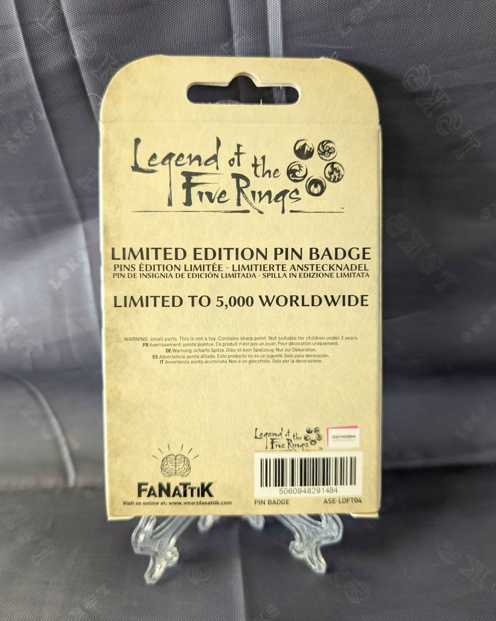 Legend of the Five Rings : Limited Edition Collectible Yoritomo Pin Badge