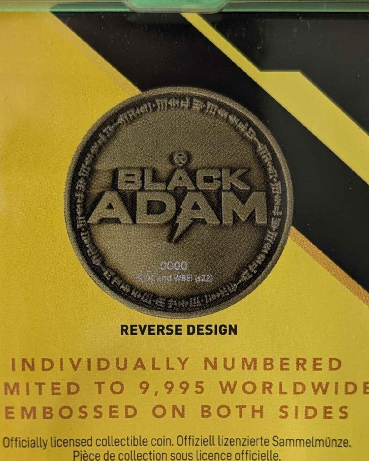 DC Movies : Black Adam Limited Edition Collectible Coin