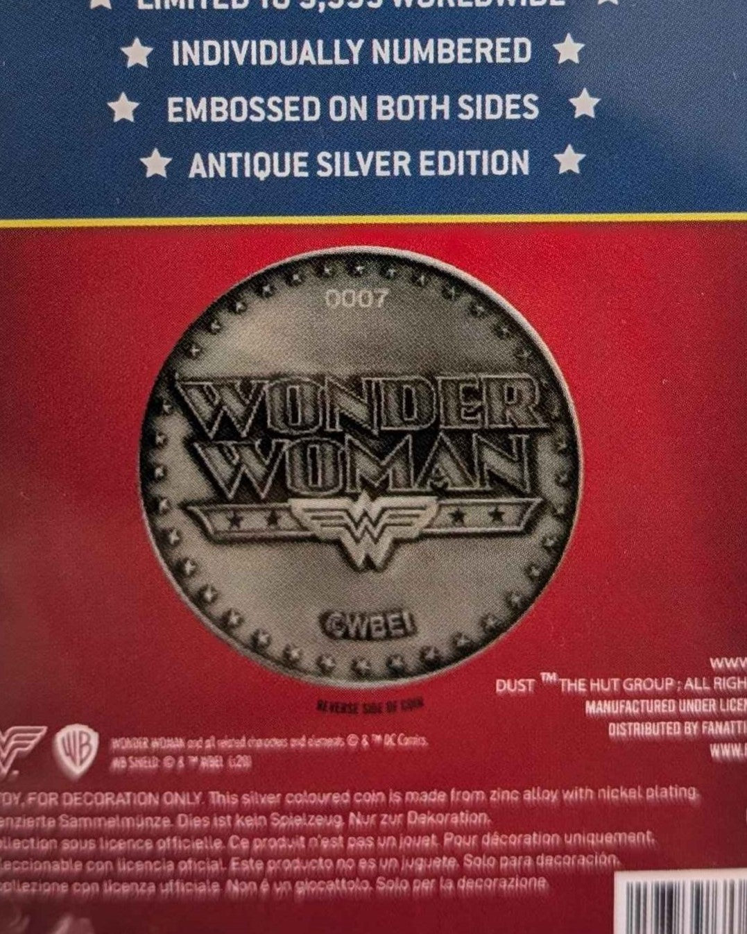 DC Comics : Wonderwoman Limited Edition Collectible Coin
