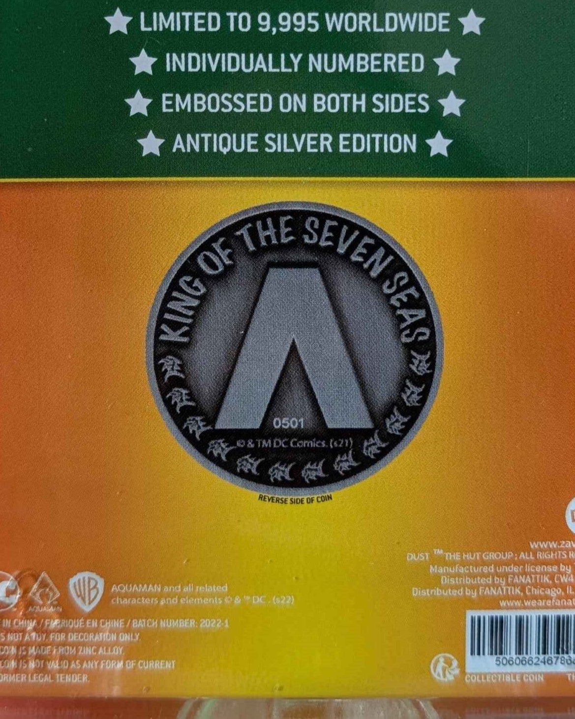 DC Comics : Aquaman Limited Edition Collectible Coin