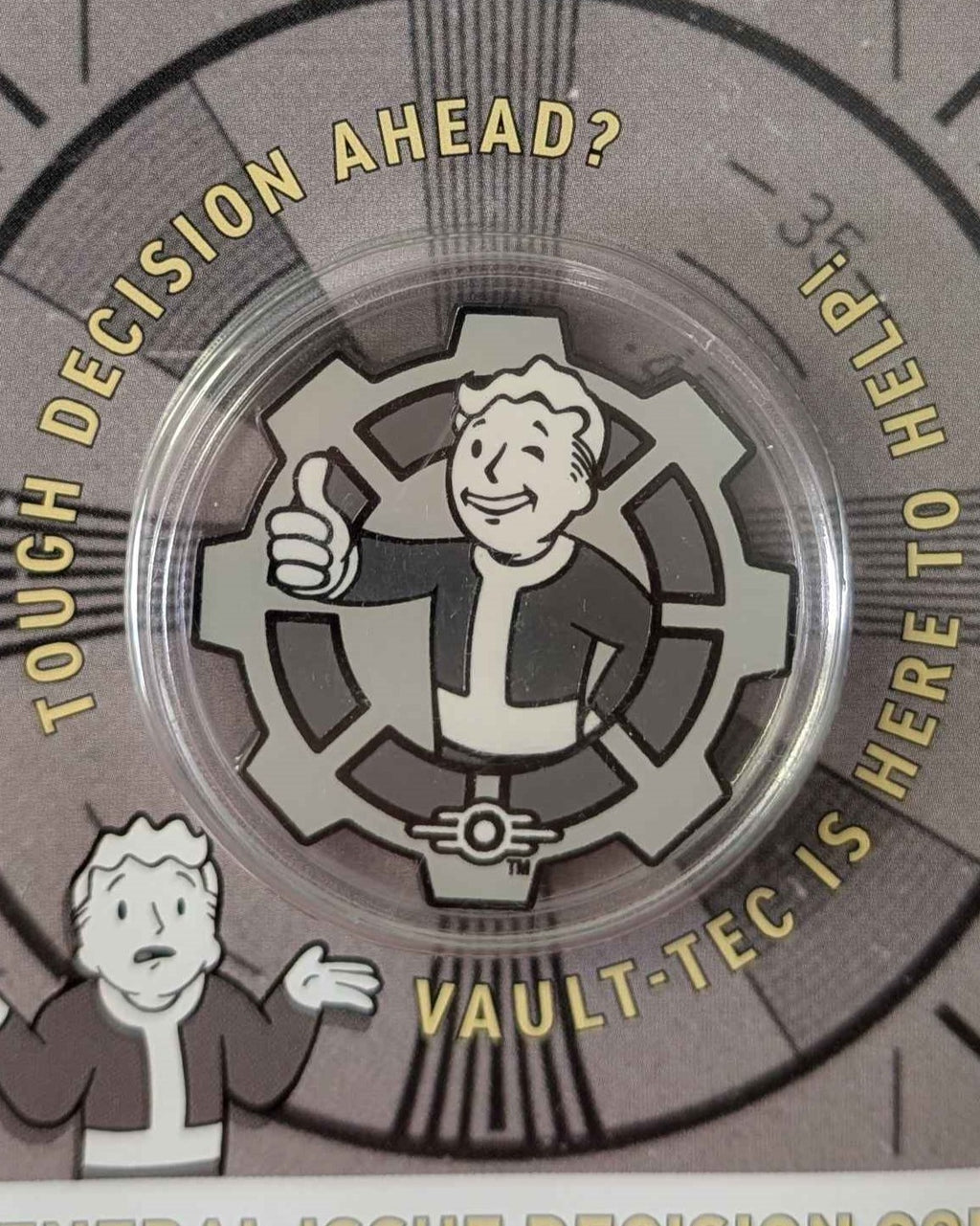 Fallout : Black & White Limited Edition Collectible Decision Flip Coin