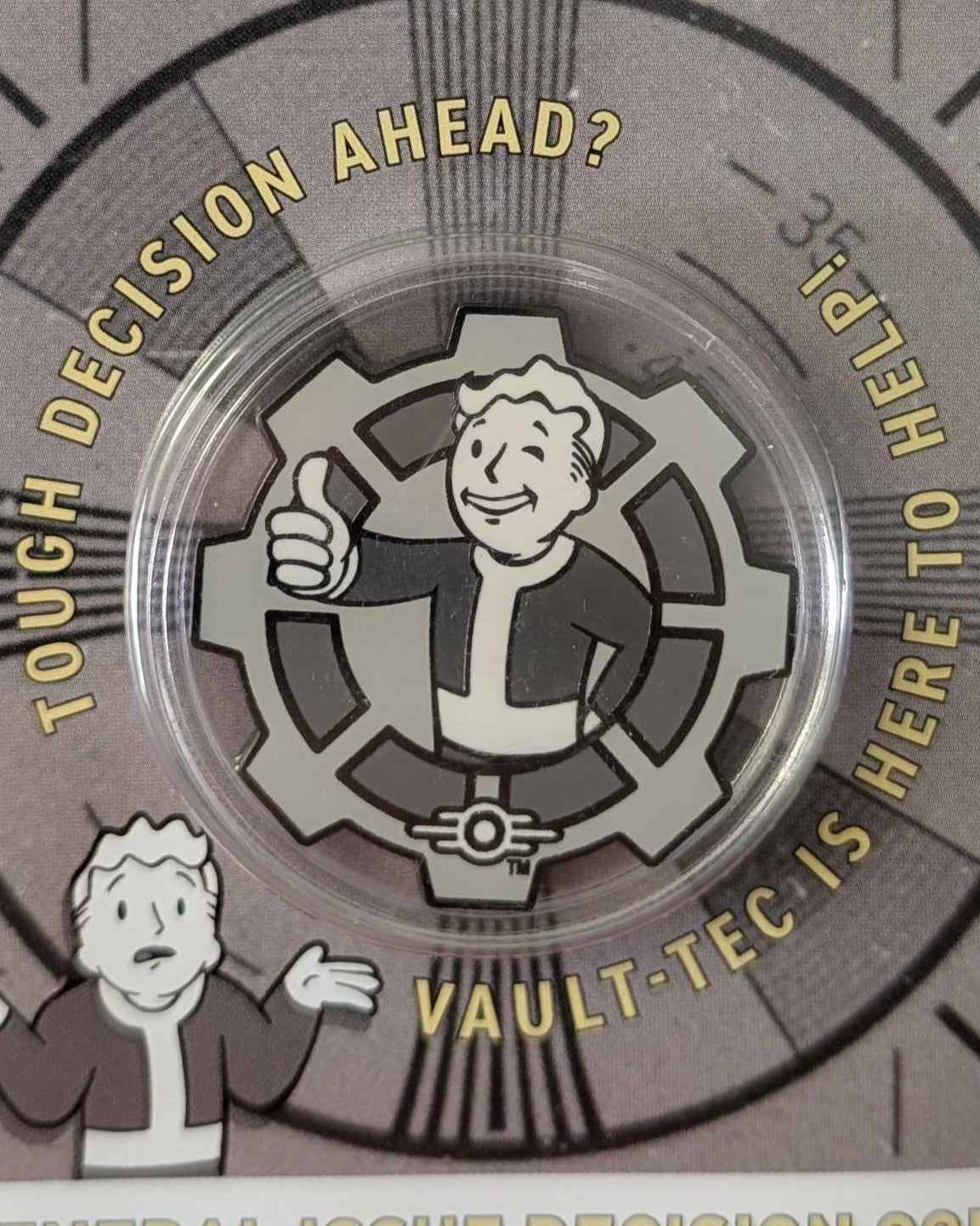 Fallout : Black & White Limited Edition Collectible Decision Flip Coin