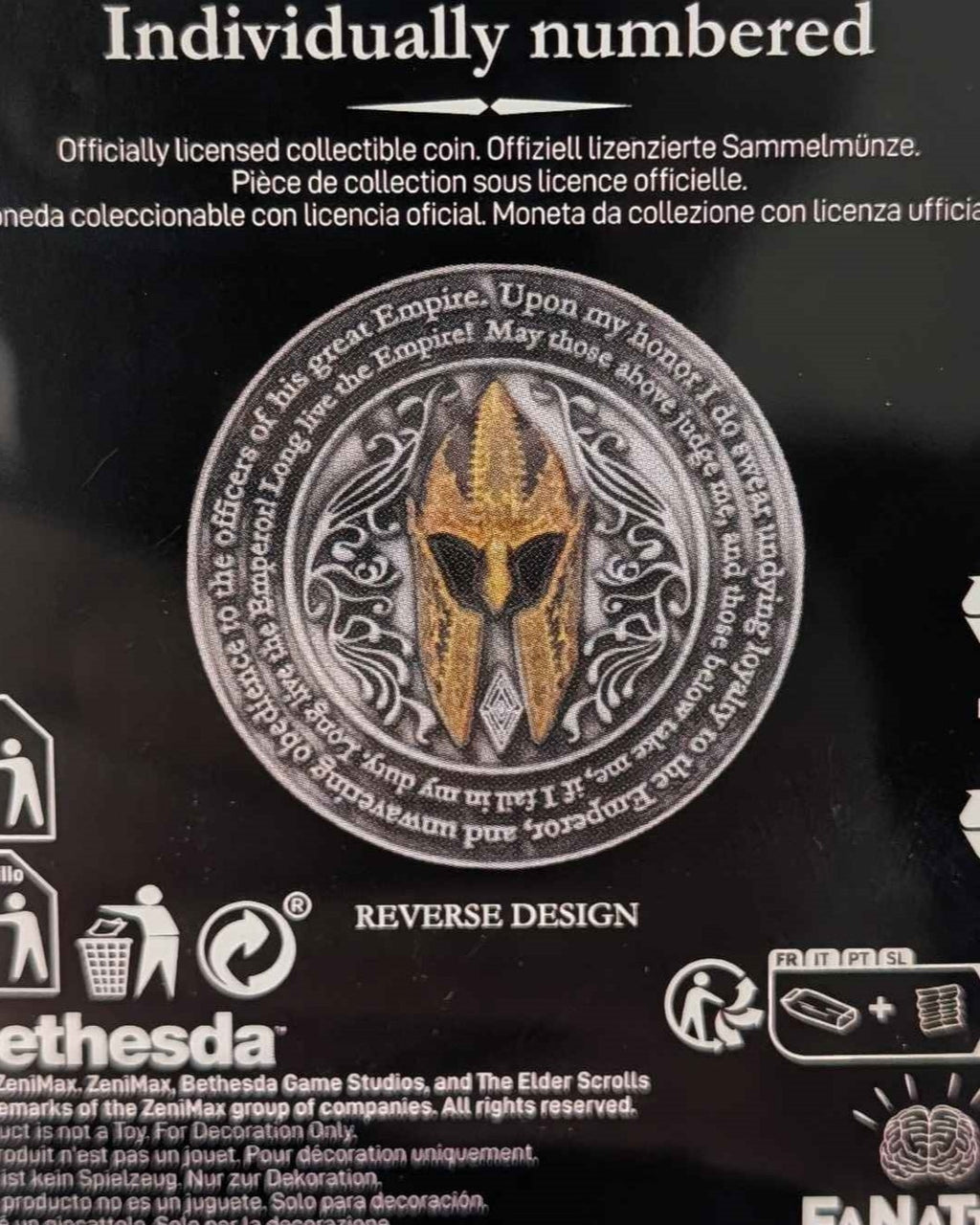The Elder Scrolls IV: Oblivion Imperial City Coin Officially Licensed