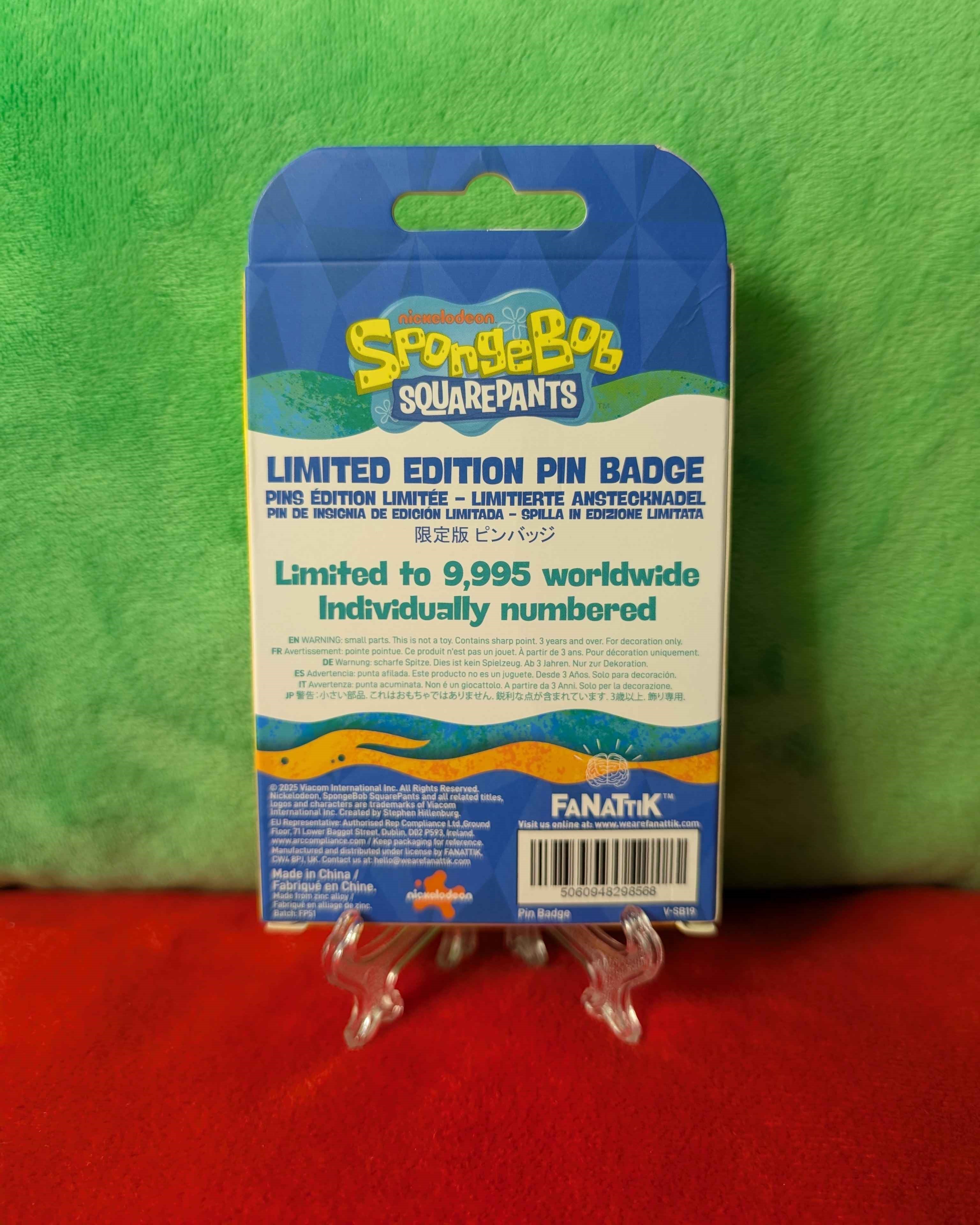 SpongeBob SquarePants : Limited Edition Collectible Rainbow Pin Badge