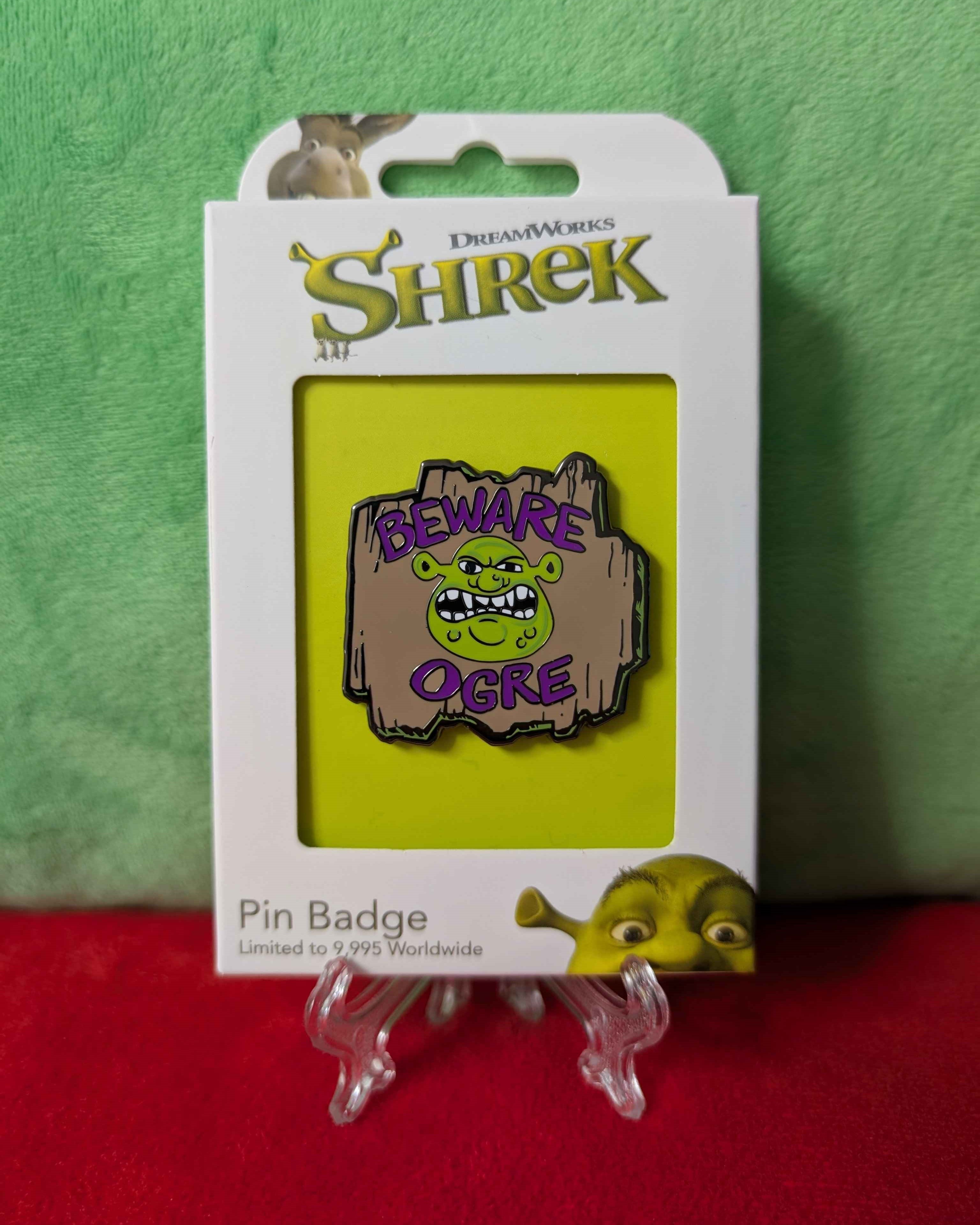 Shrek : Beware Ogre Limited Edition Collectible Pin Badge