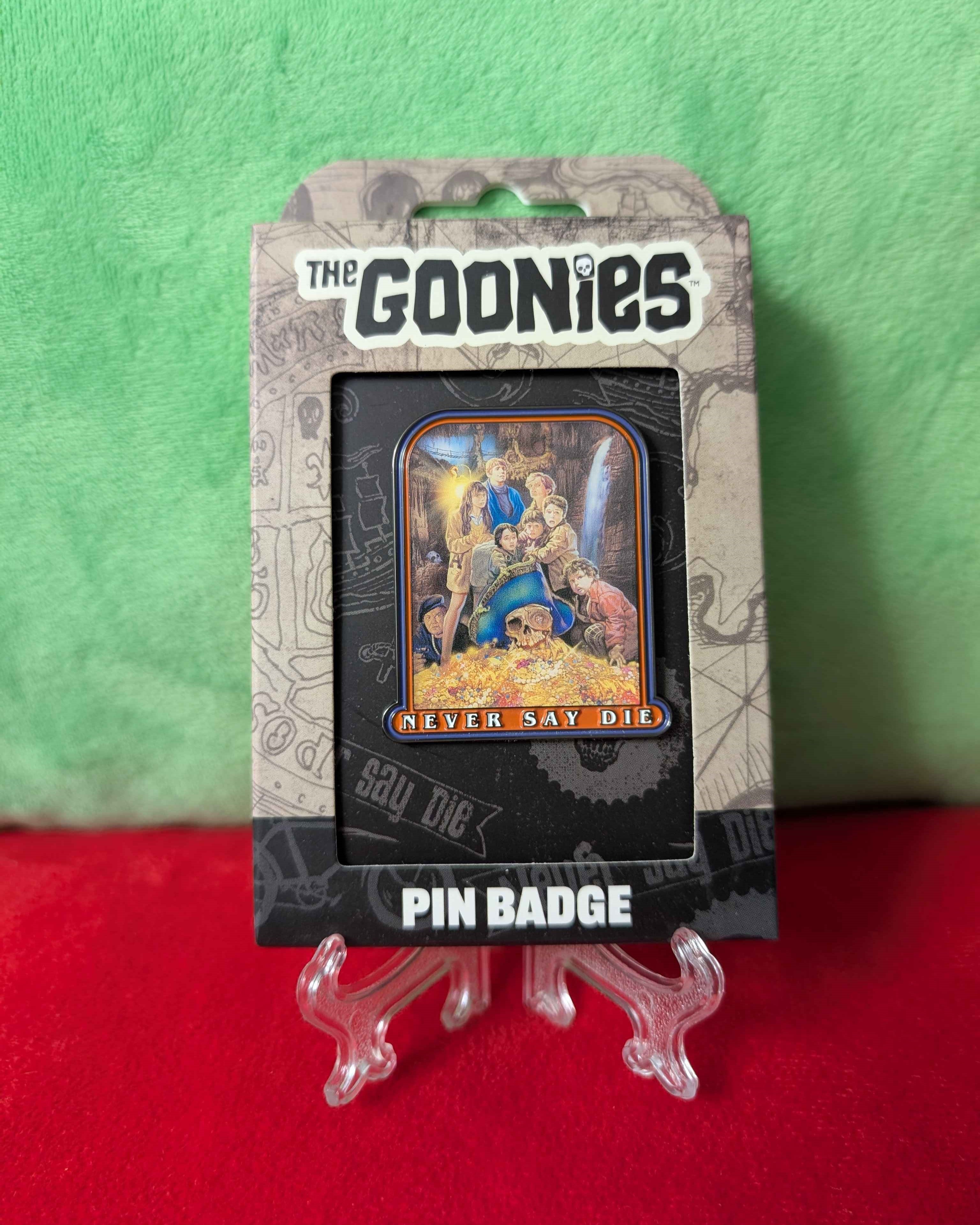 The Goonies : 40th Anniversary " Never Say Die " Limited Edition Collectible Pin Badge