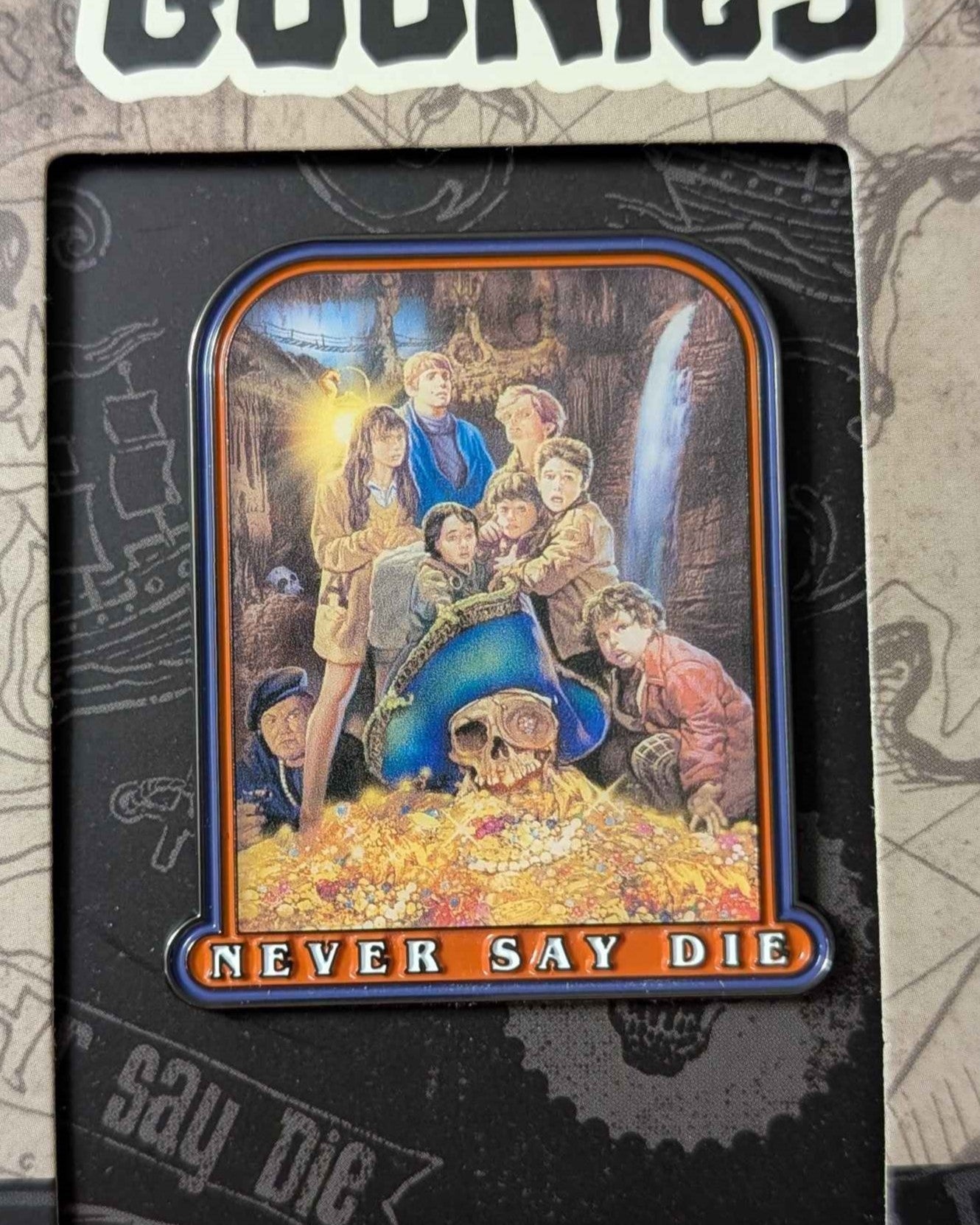 The Goonies : 40th Anniversary " Never Say Die " Limited Edition Collectible Pin Badge