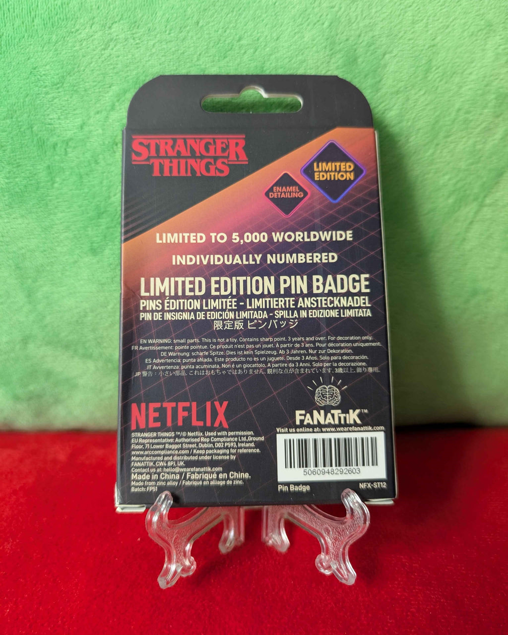 Stranger Things : Hopper Limited Edition Collectible Pin Badge