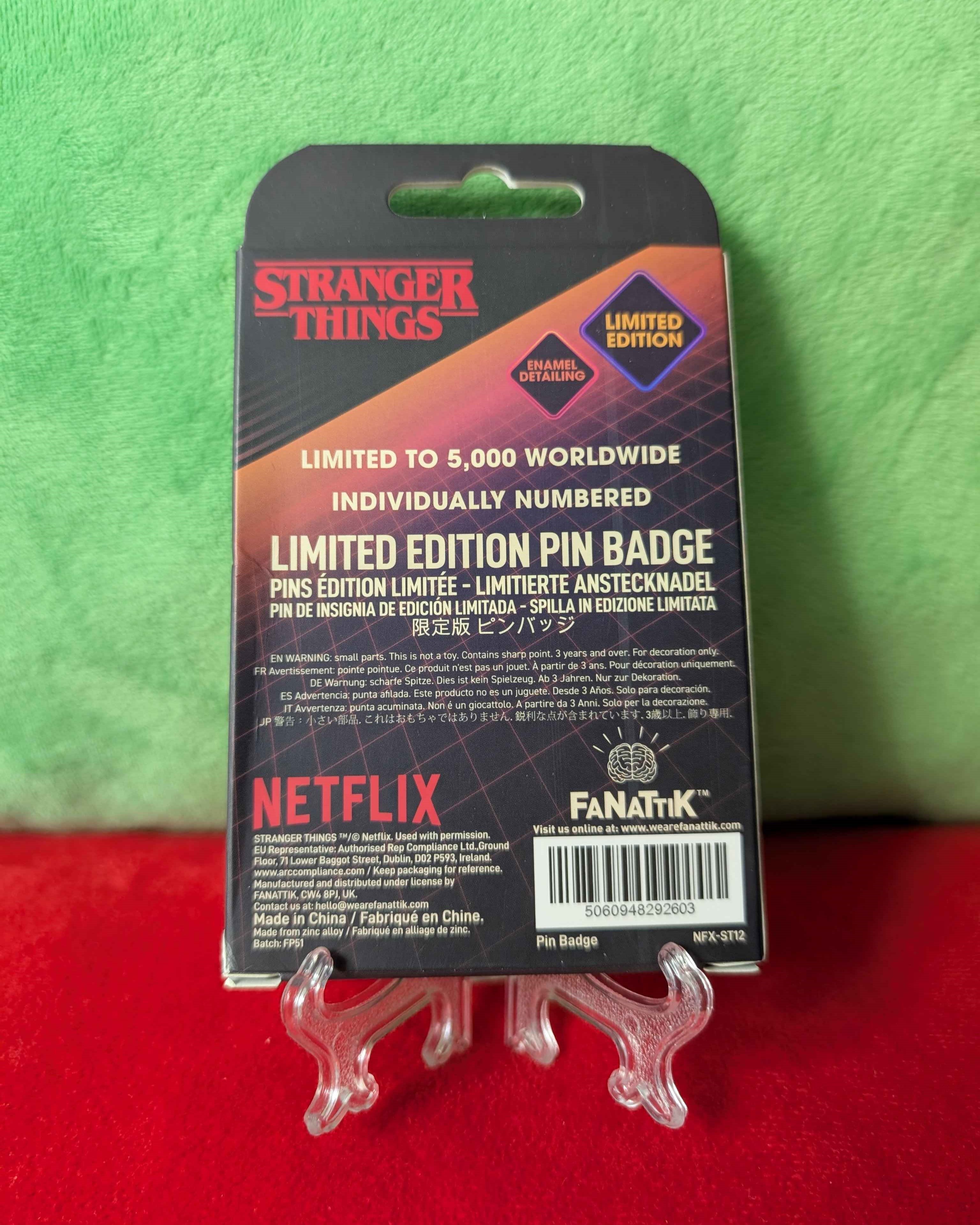 Stranger Things : Hopper Limited Edition Collectible Pin Badge