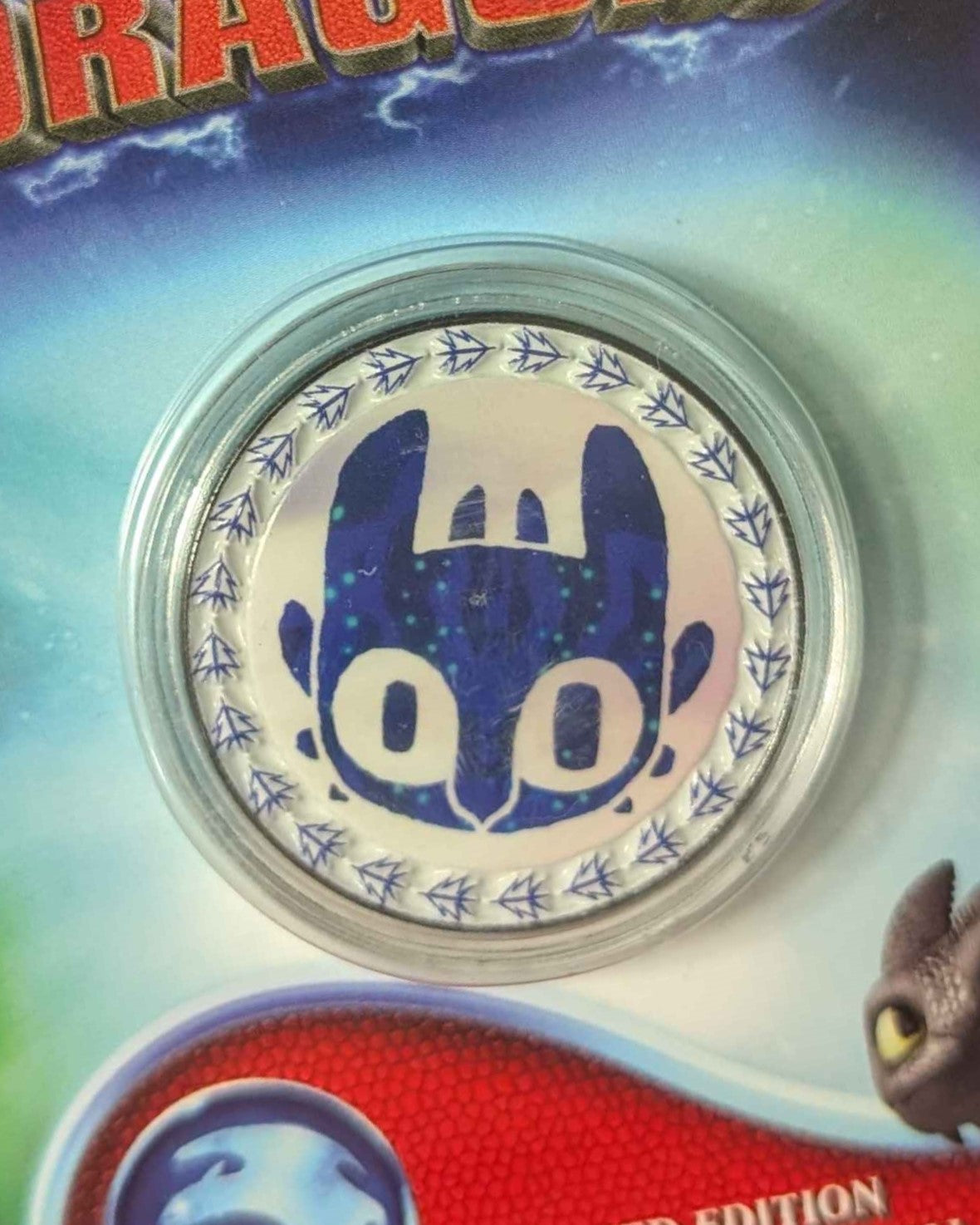 How to Train Your Dragon : Toothless / Light Fury Limited Edition Coin