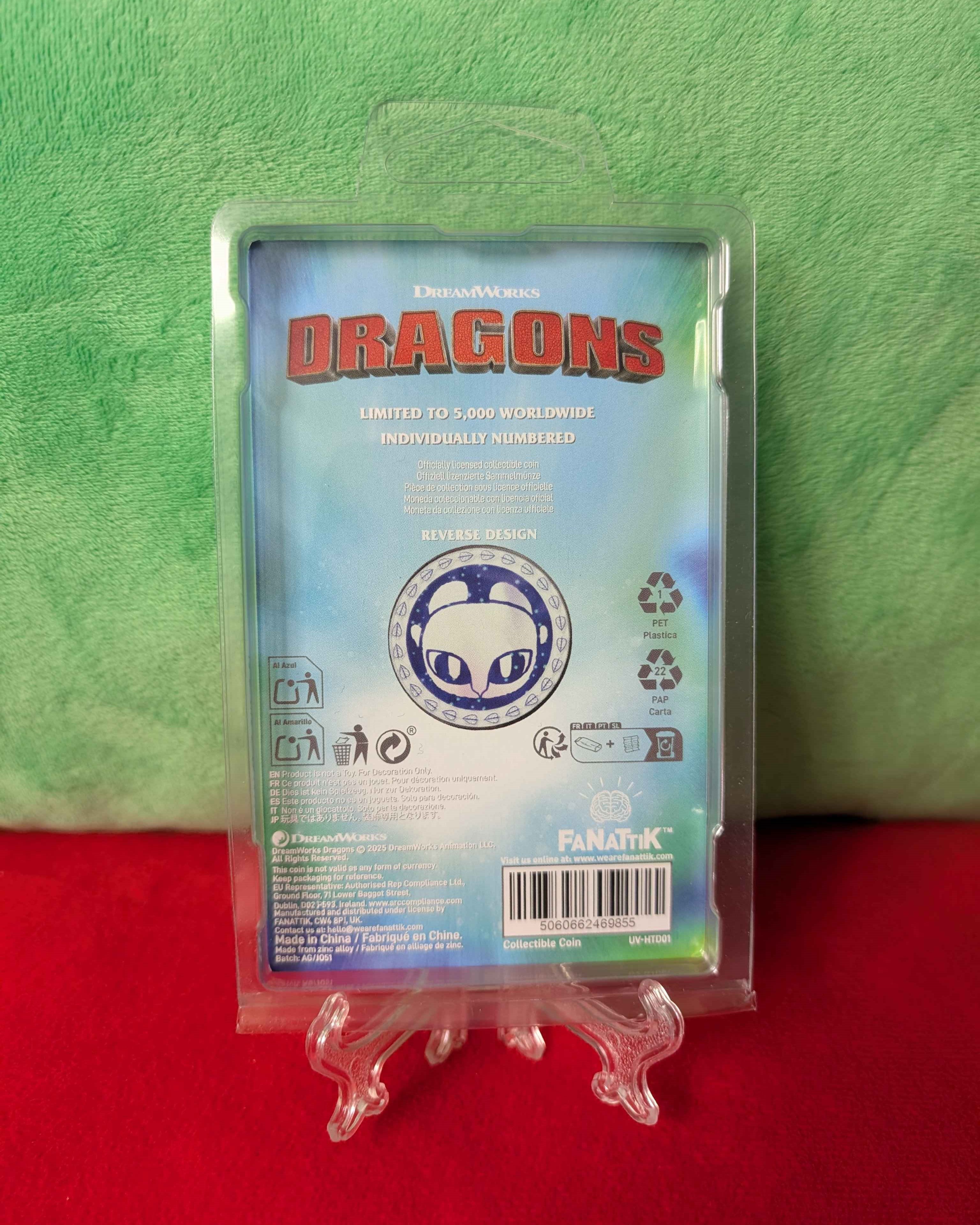 How to Train Your Dragon : Toothless / Light Fury Limited Edition Coin