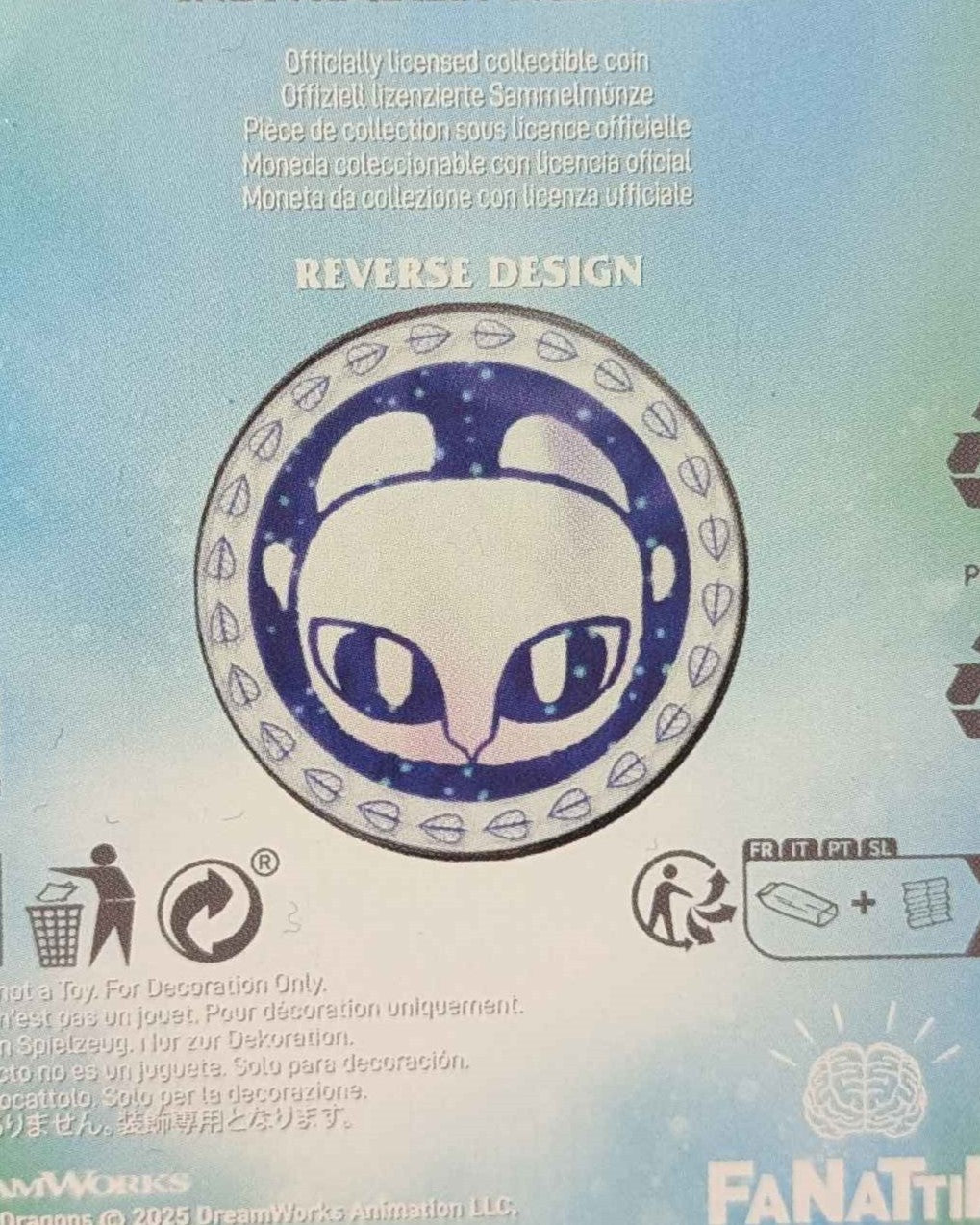 How to Train Your Dragon : Toothless / Light Fury Limited Edition Coin