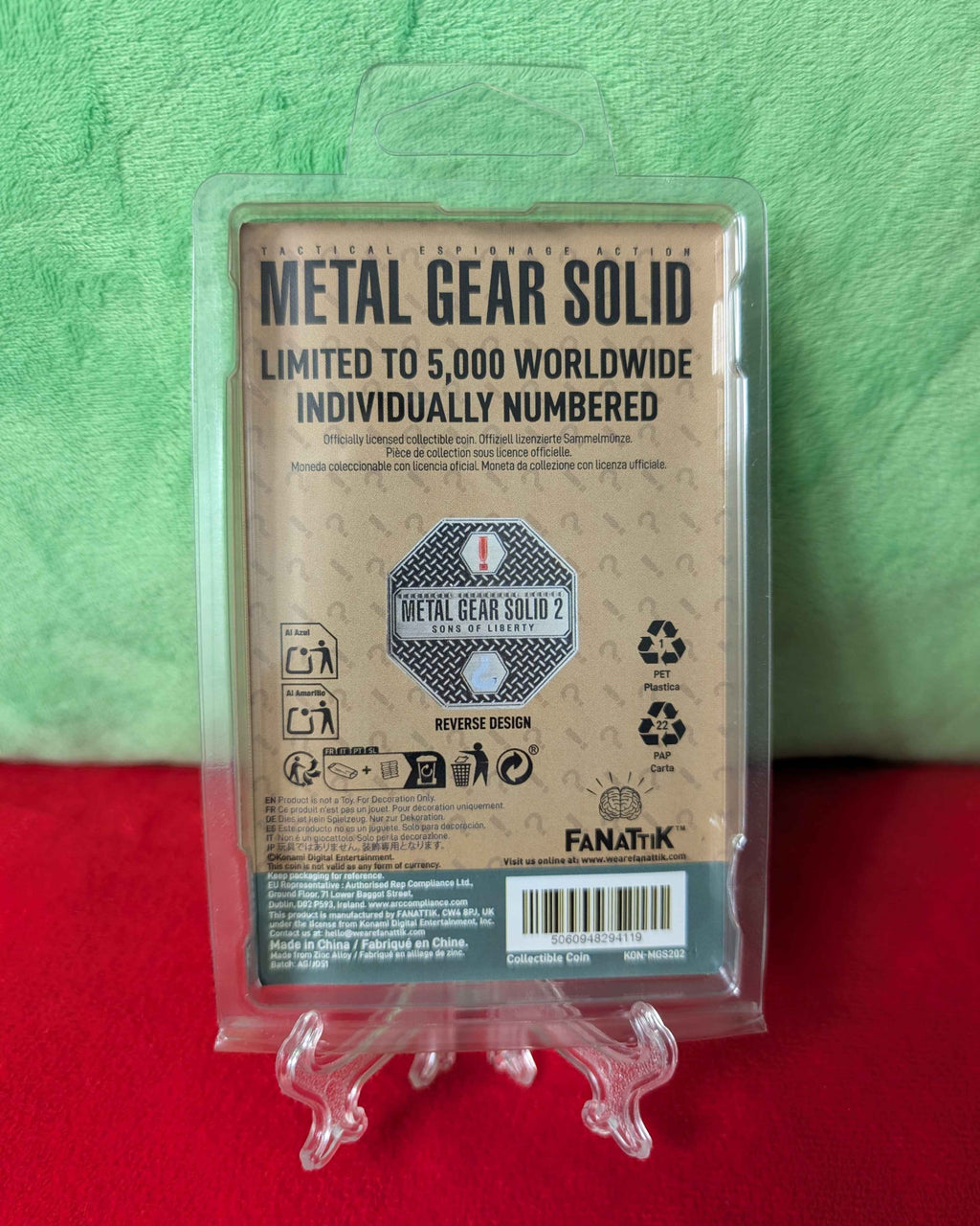 Metal Gear Solid 2 : Limited Edition Collectible Raiden Coin