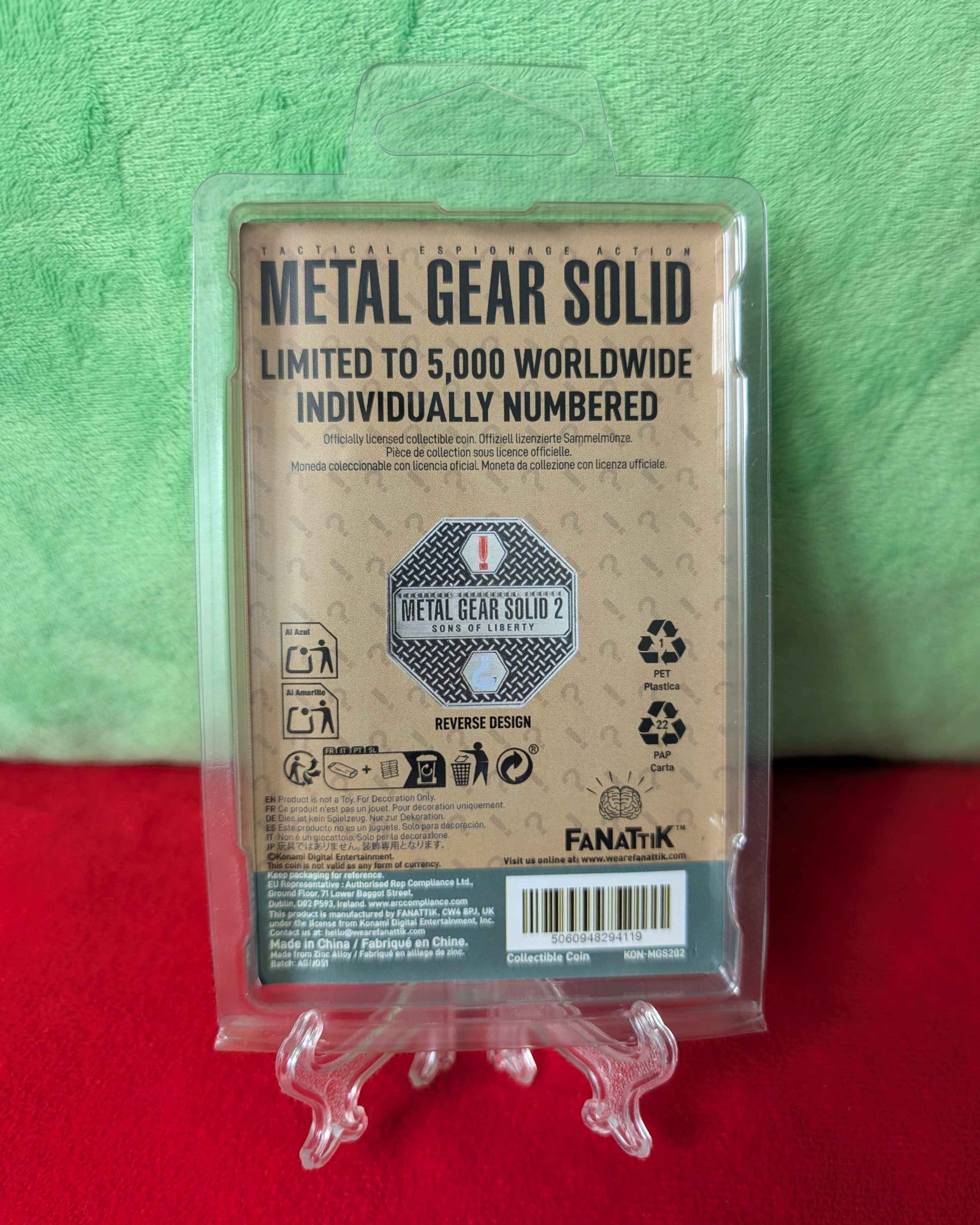 Metal Gear Solid 2 : Limited Edition Collectible Raiden Coin