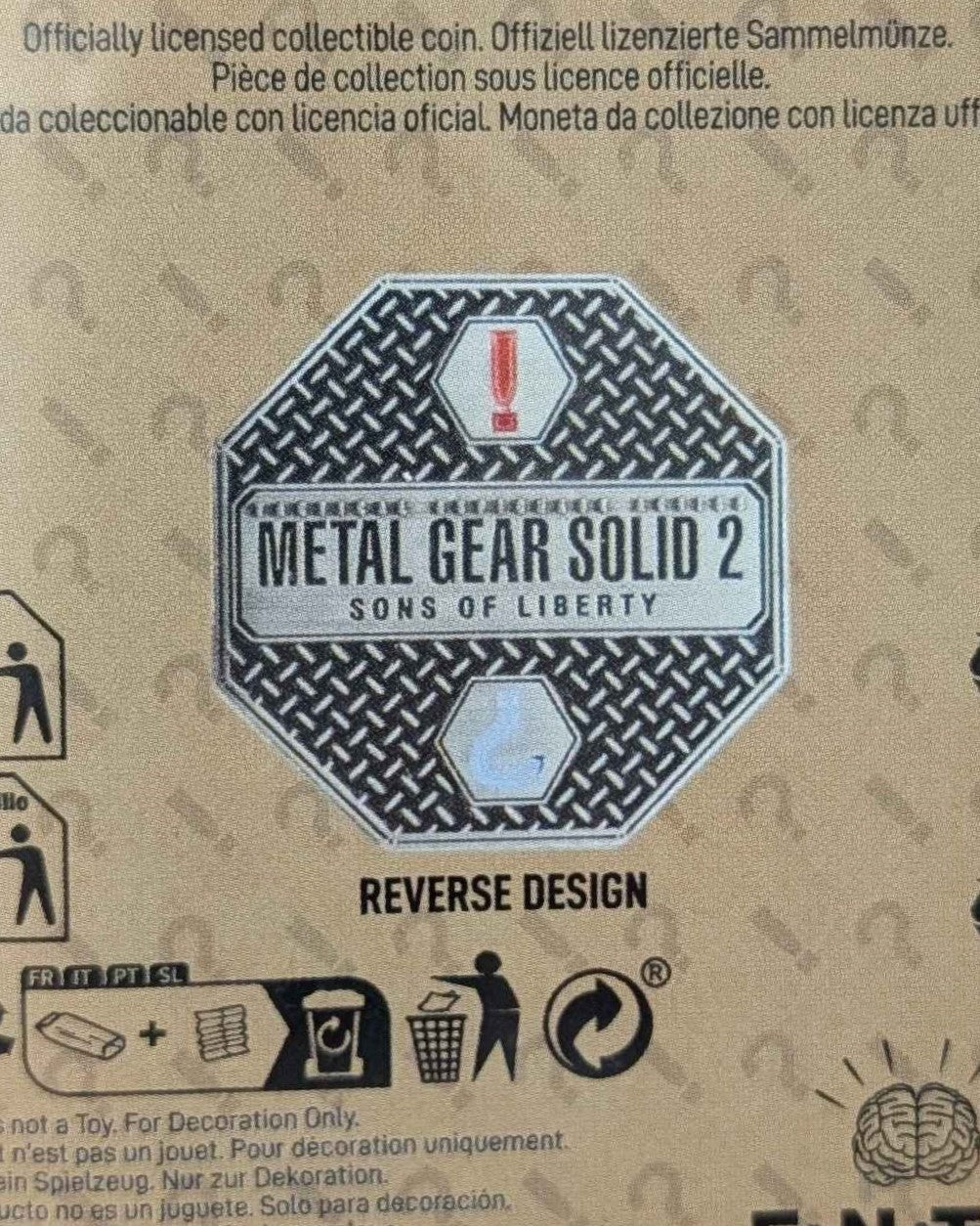 Metal Gear Solid 2 : Limited Edition Collectible Raiden Coin