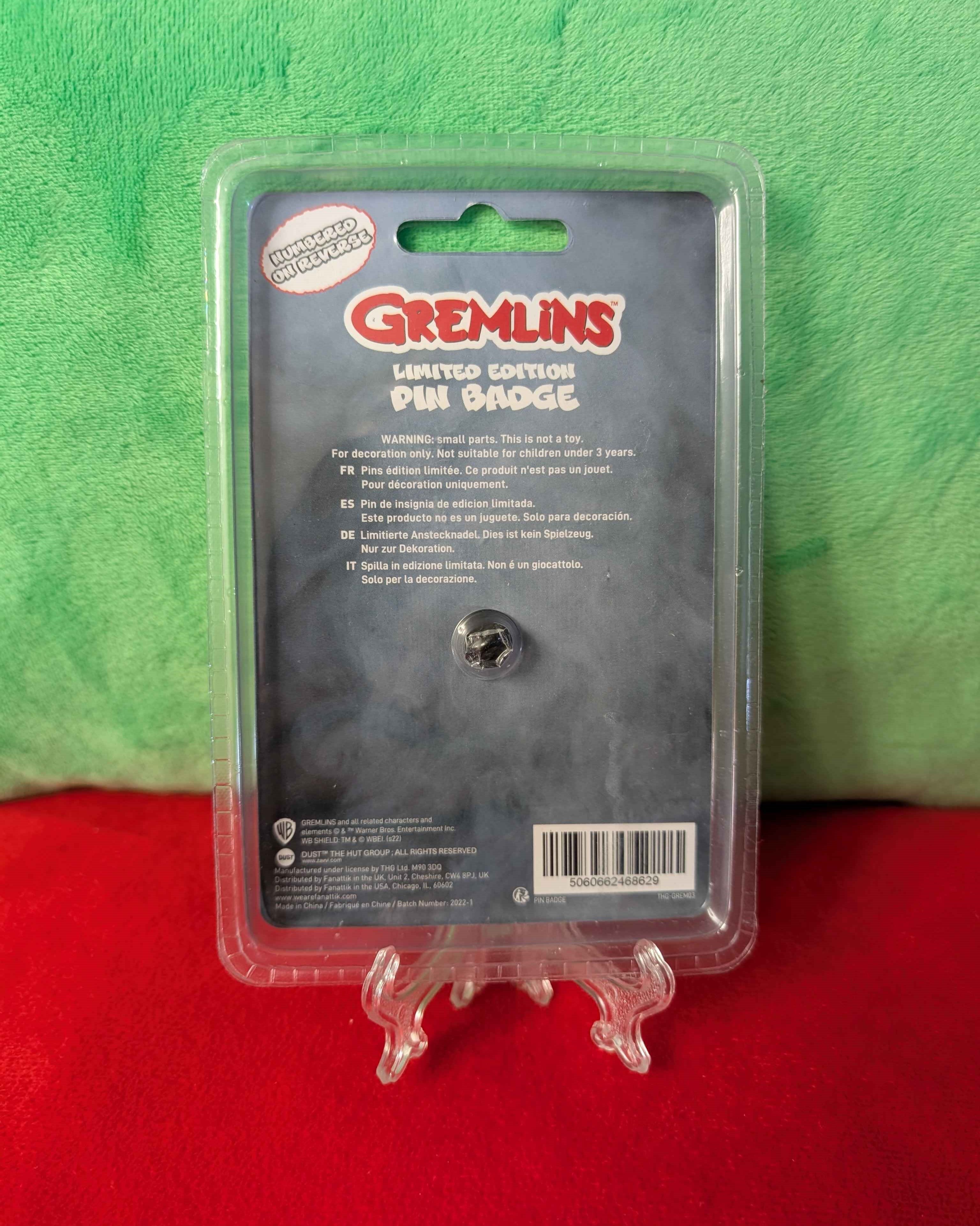 Gremlins : Limited Edition Collectible Stripe Pin Badge