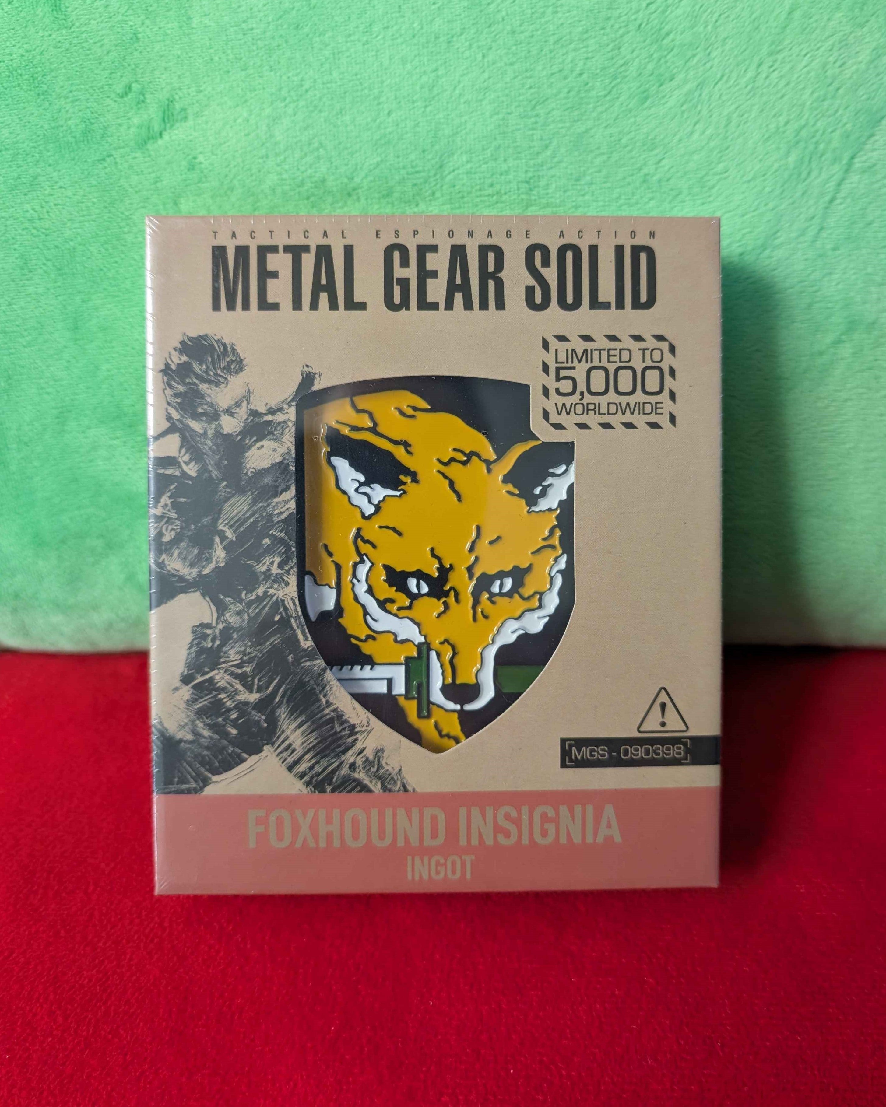 Metal Gear Solid : FOXHOUND Limited Edition Collectible Metal Insignia Ingot