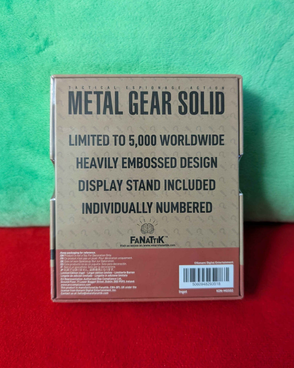 Metal Gear Solid : FOXHOUND Limited Edition Collectible Metal Insignia Ingot
