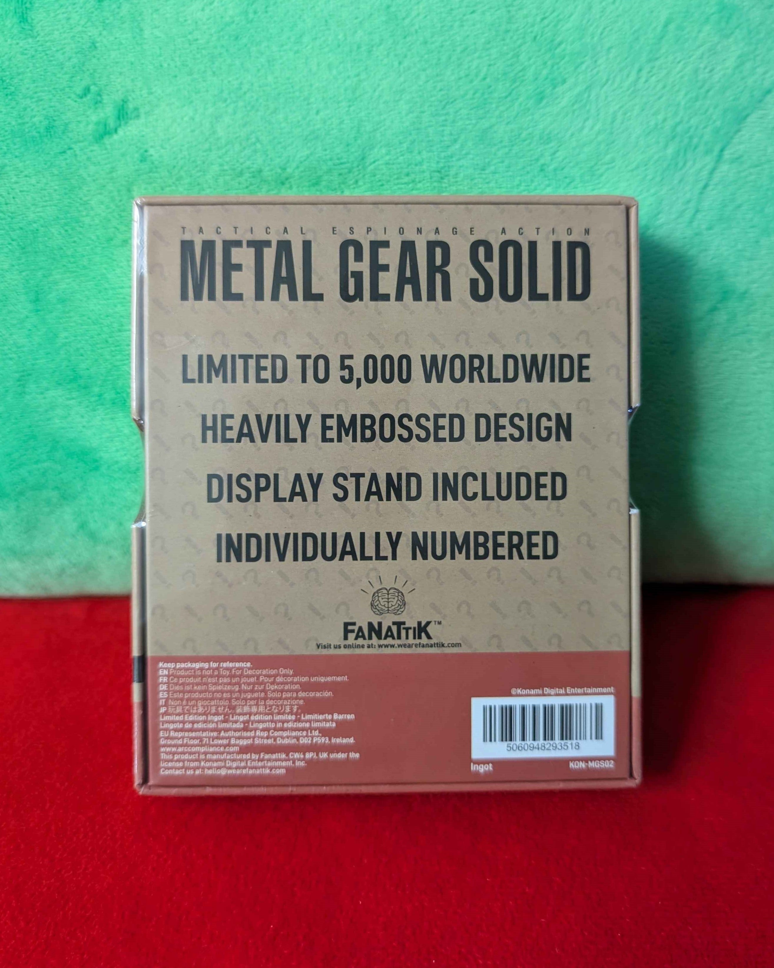 Metal Gear Solid : FOXHOUND Limited Edition Collectible Metal Insignia Ingot