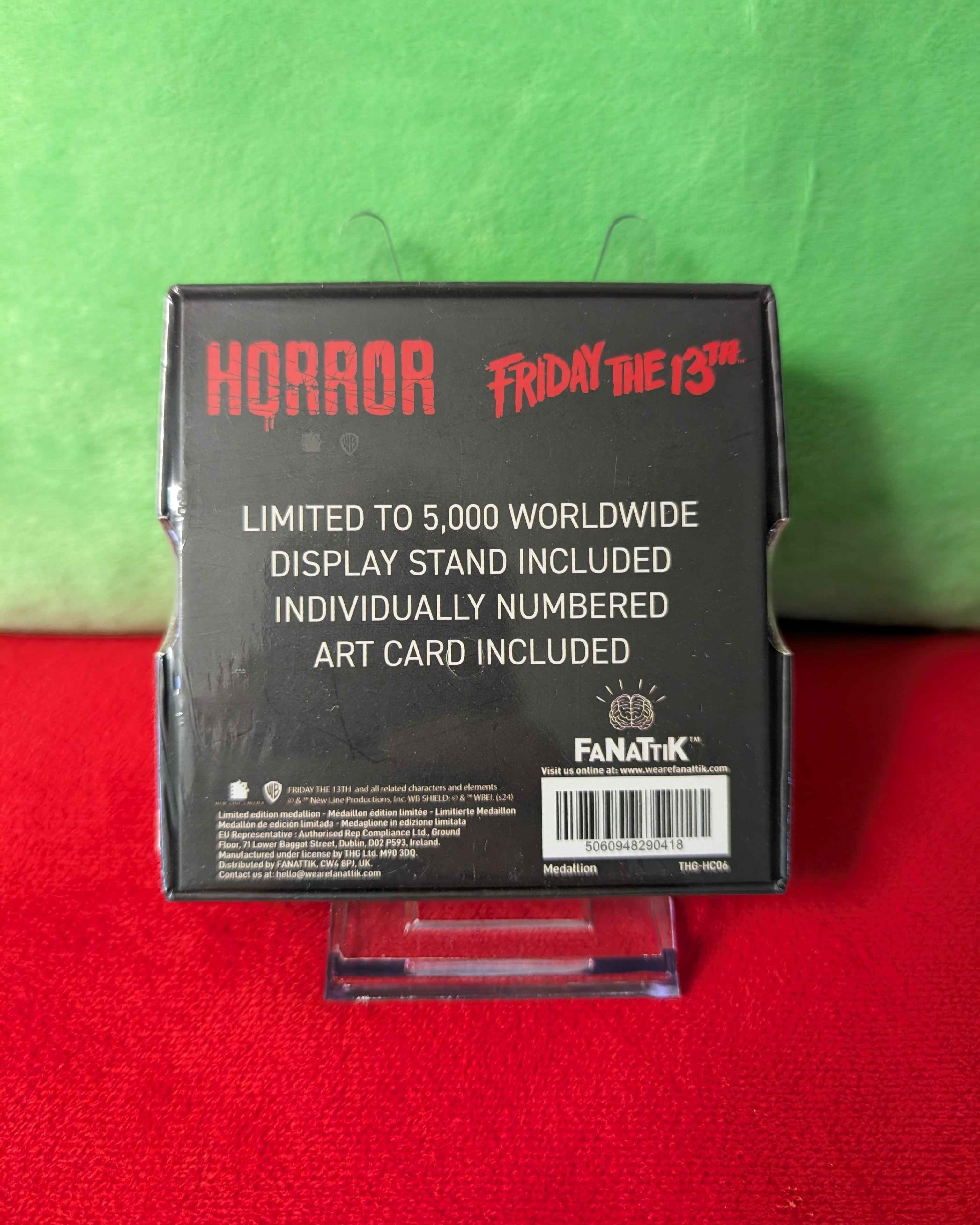 Friday the 13th : Jason Limited Edition Collectible HORROR Medallion