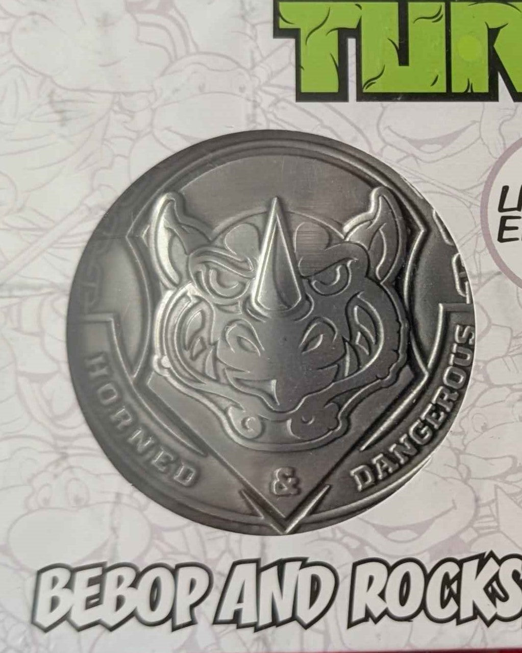 Teenage Mutant Ninja Turtles : Limited Edition Medallion Set - Bebop & Rocksteady