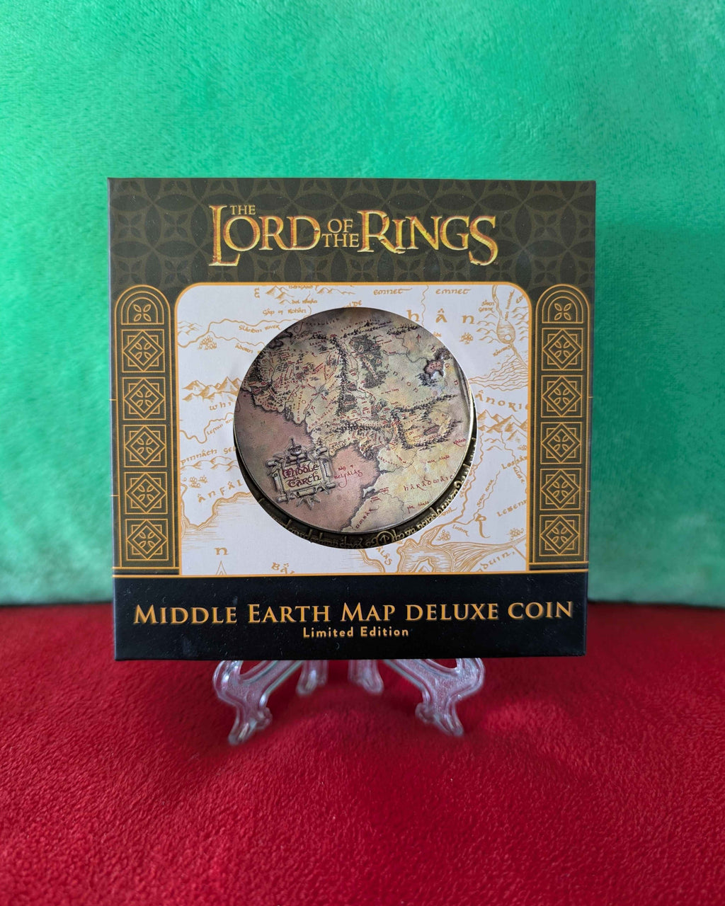 Lord of the Rings : Middle Earth Map Deluxe Limited Edition Coin