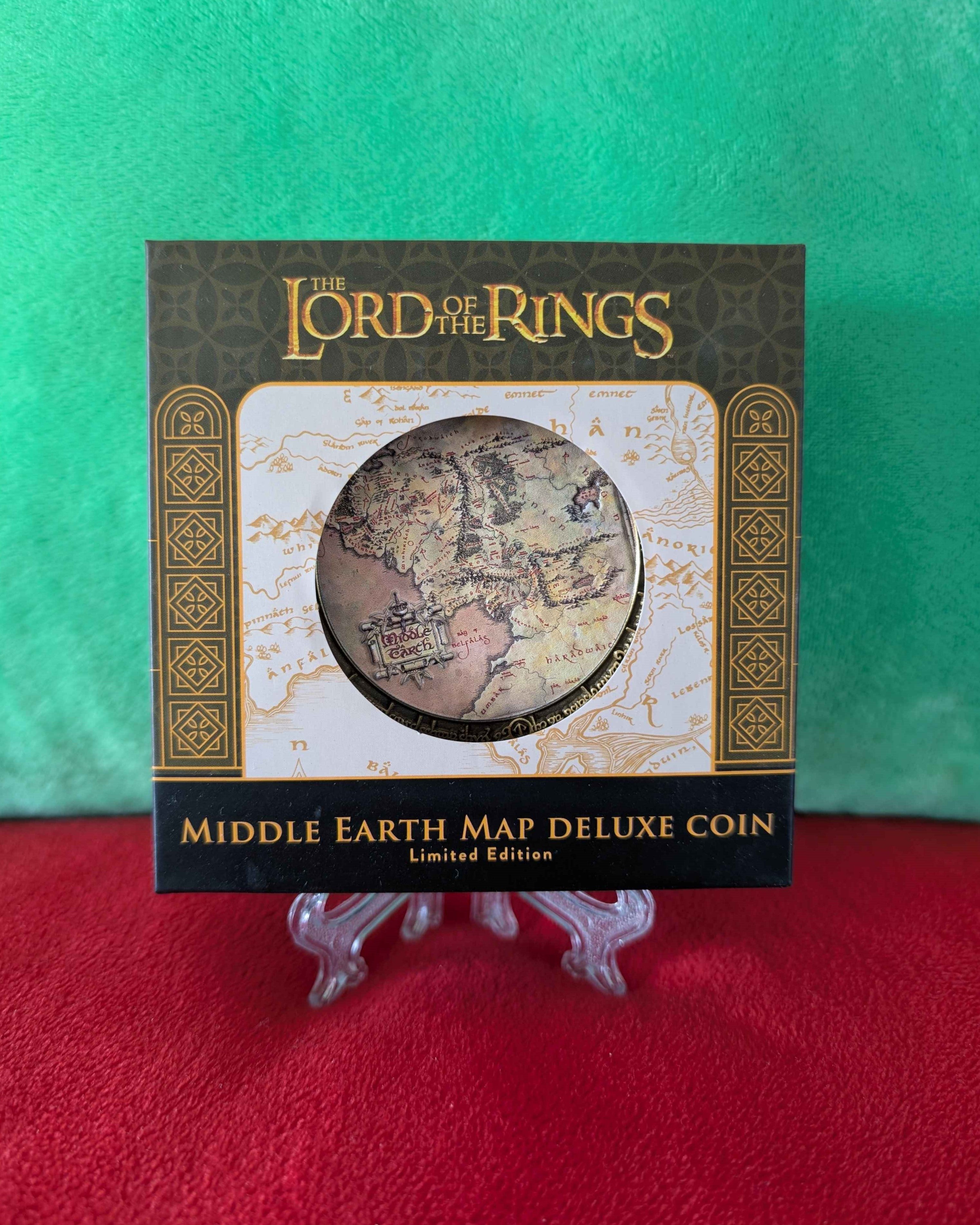 Lord of the Rings : Middle Earth Map Deluxe Limited Edition Coin