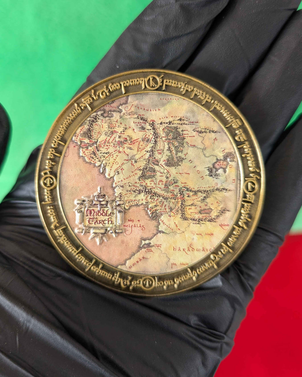 Lord of the Rings : Middle Earth Map Deluxe Limited Edition Coin