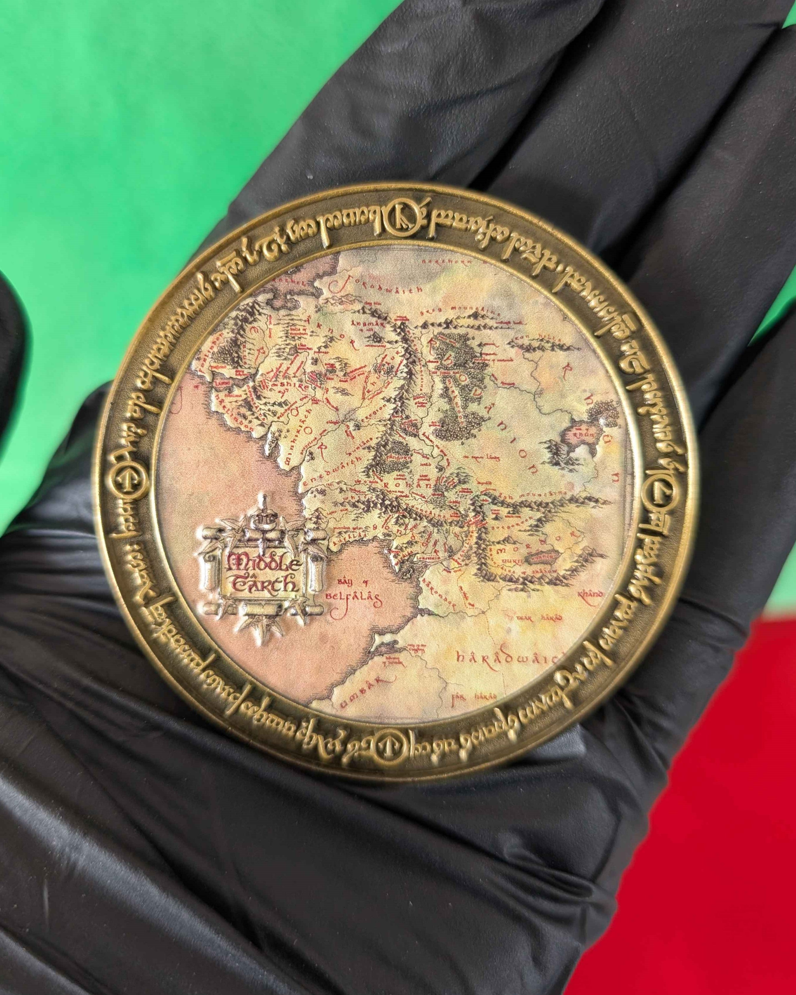 Lord of the Rings : Middle Earth Map Deluxe Limited Edition Coin
