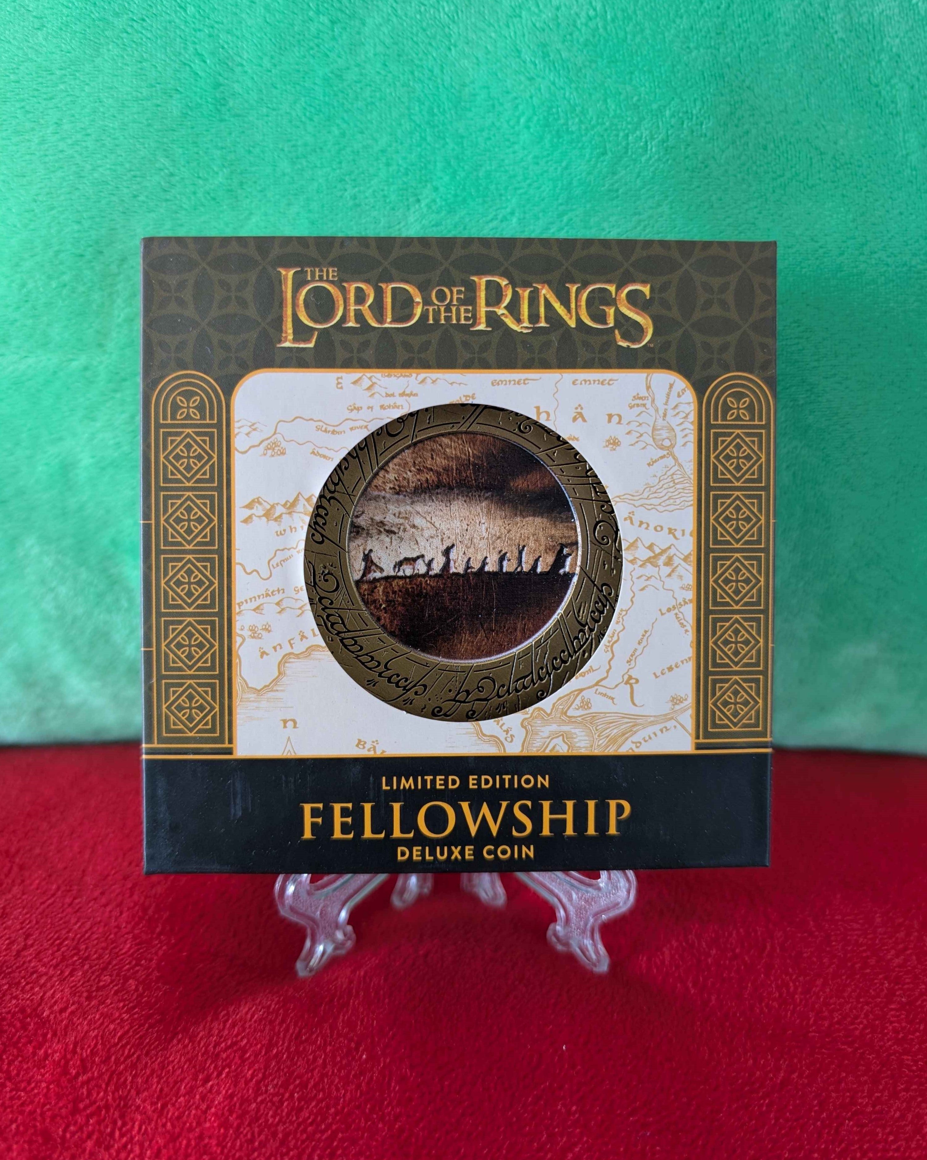 Lord of the Rings : The Fellowship Deluxe Limited Edition Coin with Display Stand