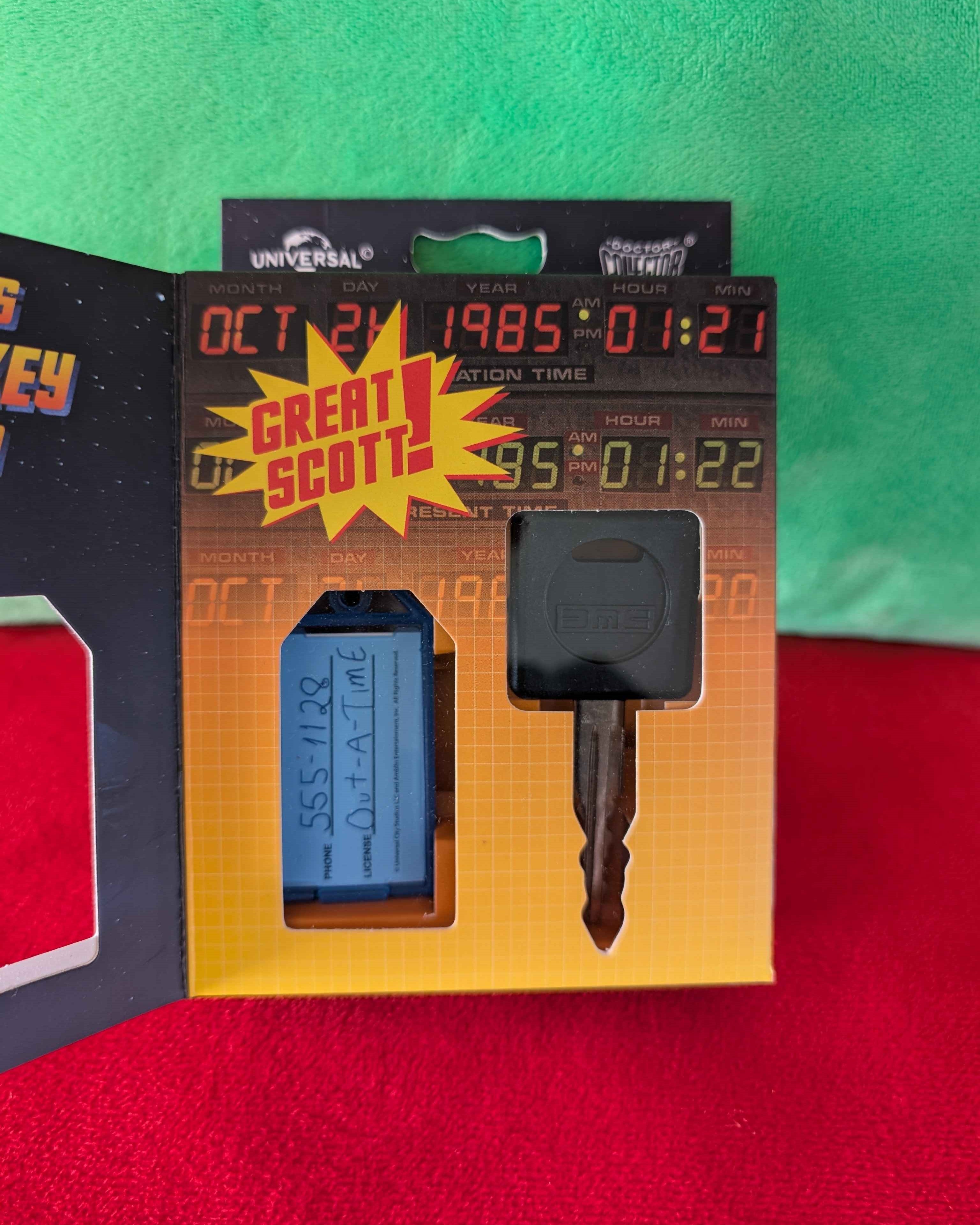 Back To The Future : Official Licenced DeLorean Key Replica