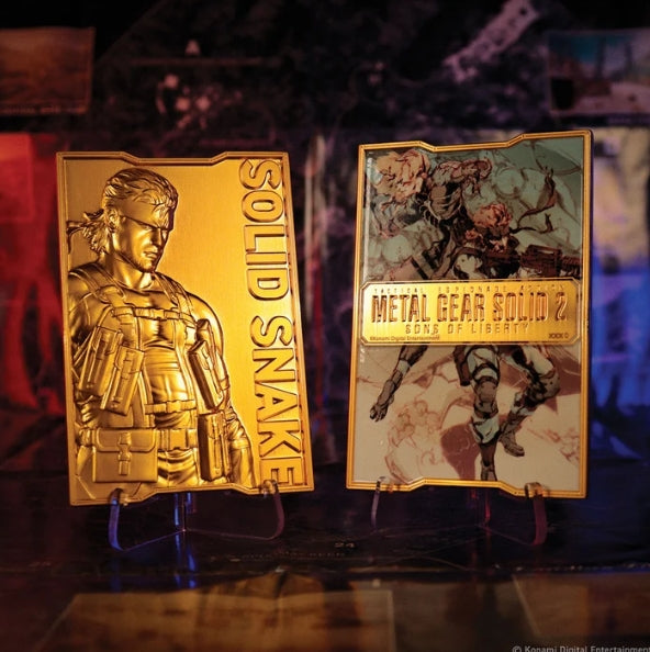 Metal Gear Solid 2 - 24k Gold Plated Snake Ingot