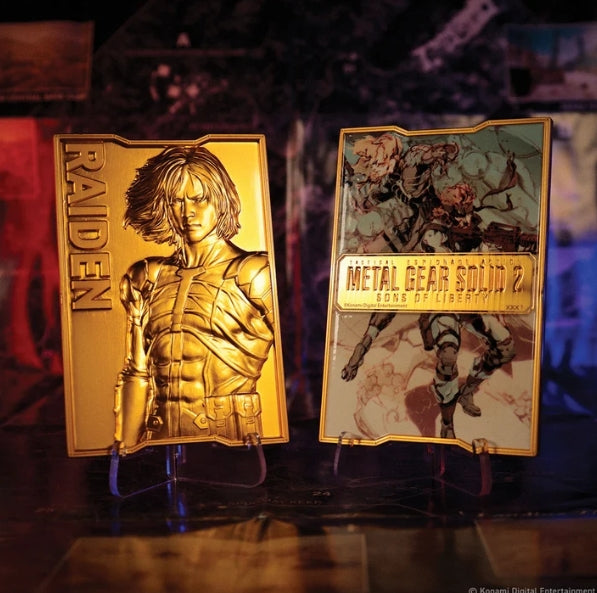 Metal Gear Solid 2 - 24k Gold Plated Raiden Ingot