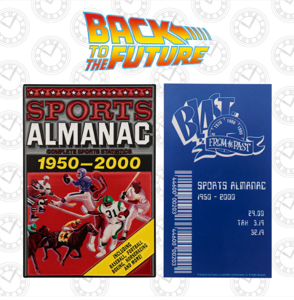 Back to the Future Limited Edition Sport Almanac Ingot