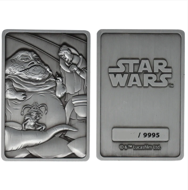 Star Wars : Limited Edition Collectible Jabba the Hut Metal Ingot Collectible